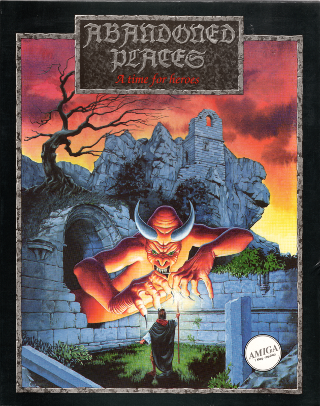 Abandoned Places box art for Amiga